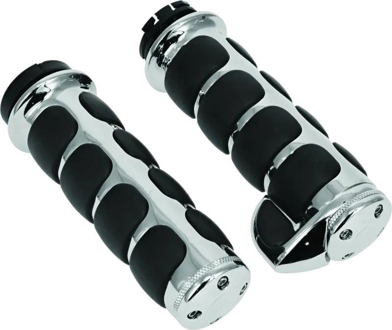 Kuryakyn Iso Grips With Throttle Boss Dual Cable Chrome 1