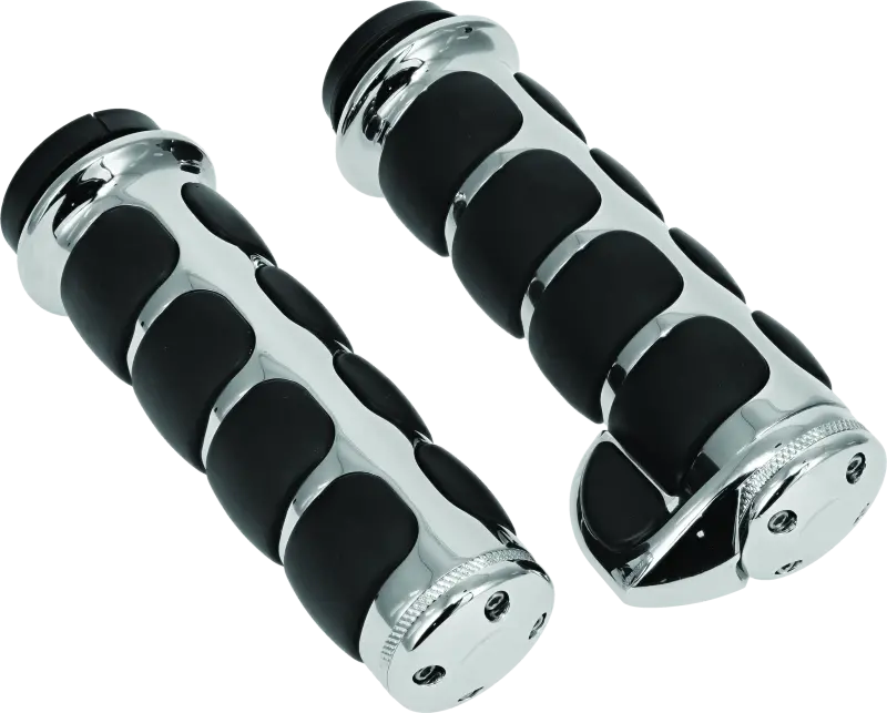 Kuryakyn Iso Grips With Throttle Boss Throttle-By-Wire Chrome 1