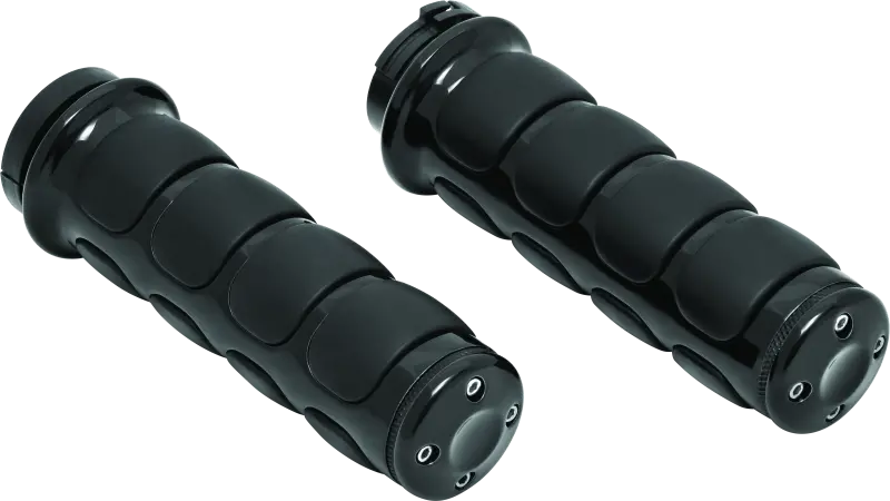 Kuryakyn Iso Grips Without Throttle Boss Dual Cable Black 1