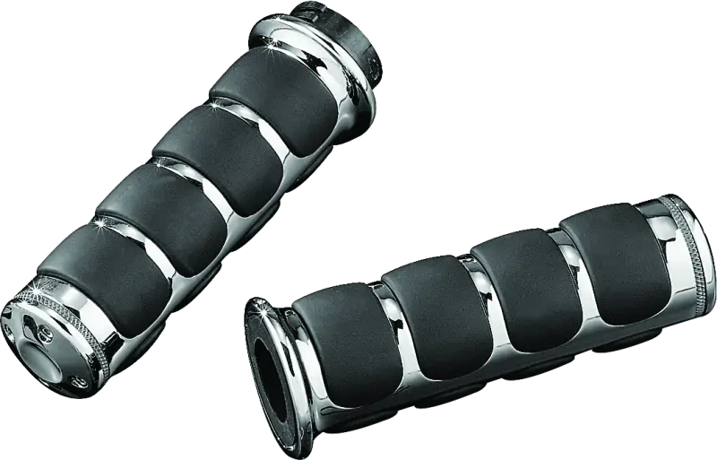 Kuryakyn Iso Grips Without Throttle Boss Dual Cable Chrome 2