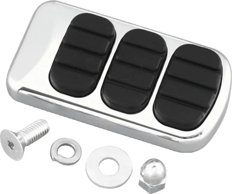 Kuryakyn Iso Standard Brake Pedal Pad Chrome 1