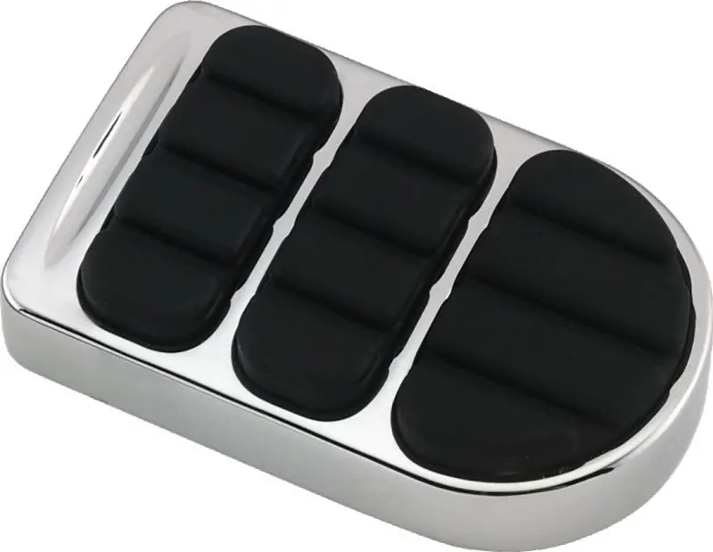 Kuryakyn Iso Standard Brake Pedal Pad Chrome 1