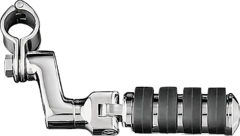 Kuryakyn Large Iso Offset Highway Pegs With 1-1/4Inch Clamp Chrome (Pair) 1