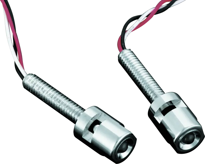 Kuryakyn Led License Plate Light With Red Accent Light Universal Chrome 1