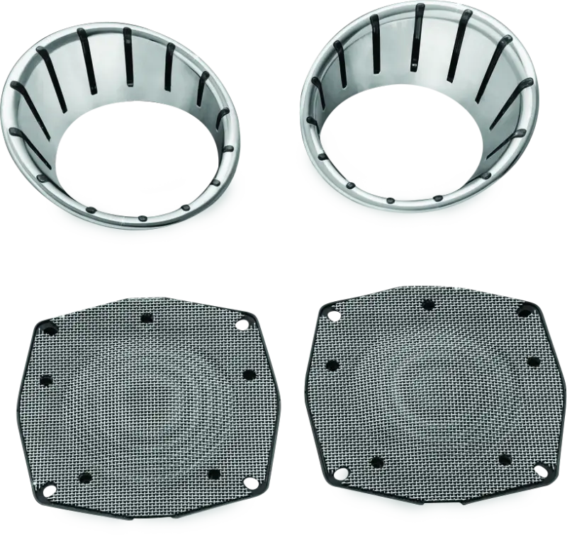 Kuryakyn Led Speaker Bezels 96-13 Touring Models Chrome 1