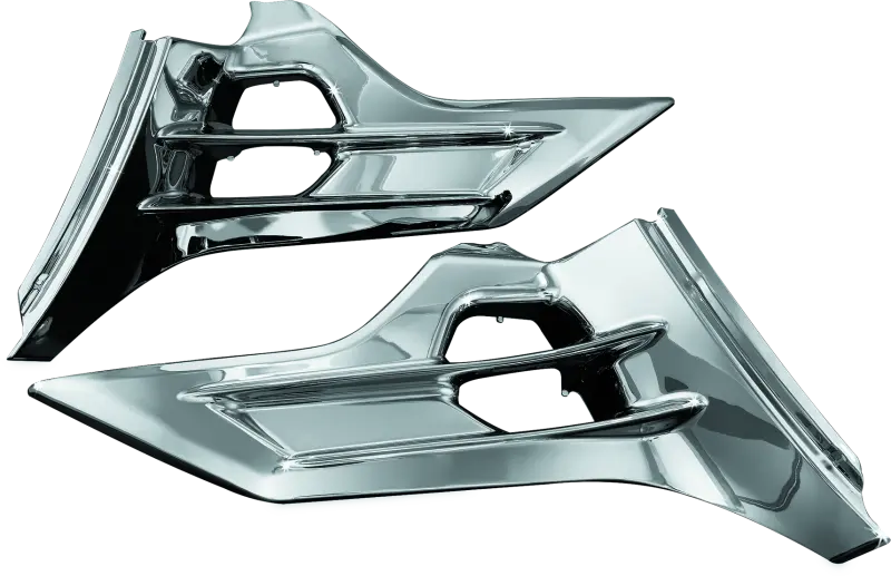 Kuryakyn Louvered Battery Box Covers 12-17 Honda Gl1800 Chrome 1