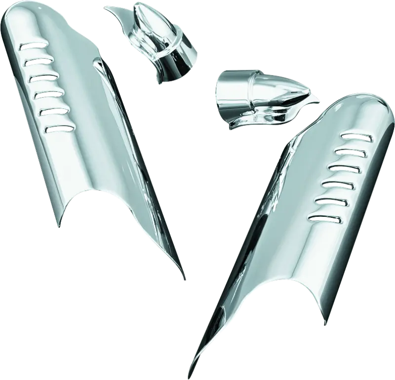 Kuryakyn Lower Leg Deflector Shields 00-13 Touring Chrome 1