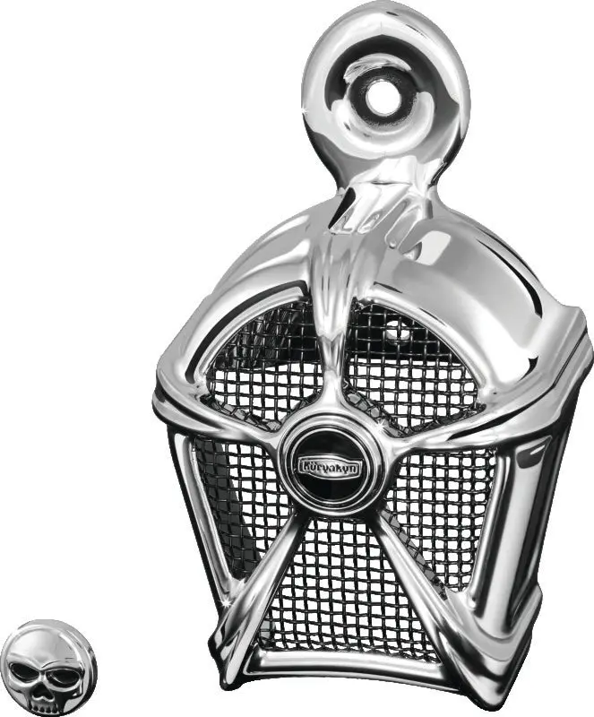 Kuryakyn Mach 2 Horn Cover Chrome With Black Mesh 1