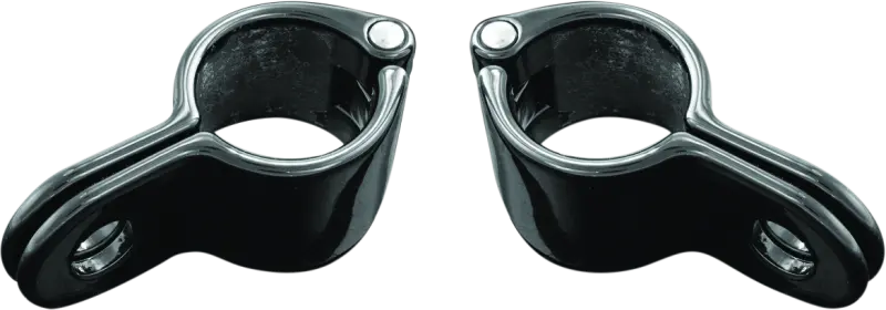 Kuryakyn Magnum Quick Clamp 1Inch Gloss Black (Pair) 1