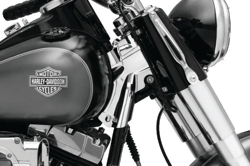 Kuryakyn Neck Cover For 07-17 Flst Models Chrome 1