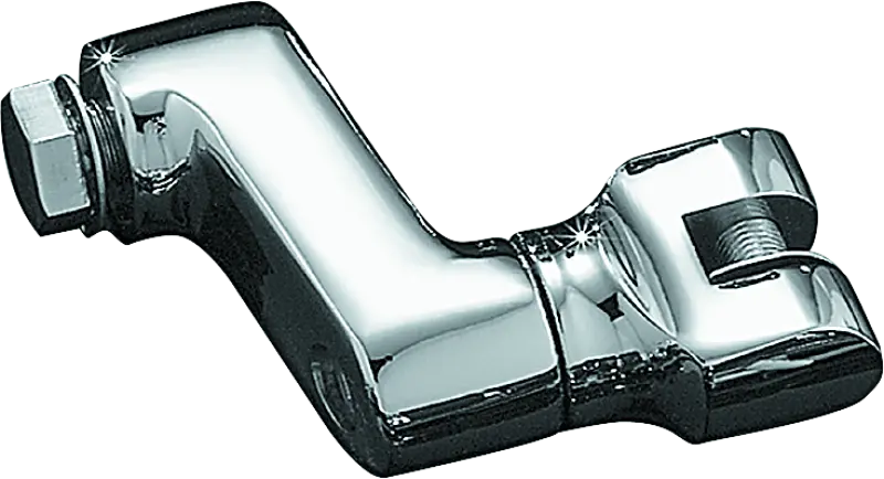 Kuryakyn Offset Peg Mount With 1/2In-13 Mount Bolts Chrome (Pair) 1
