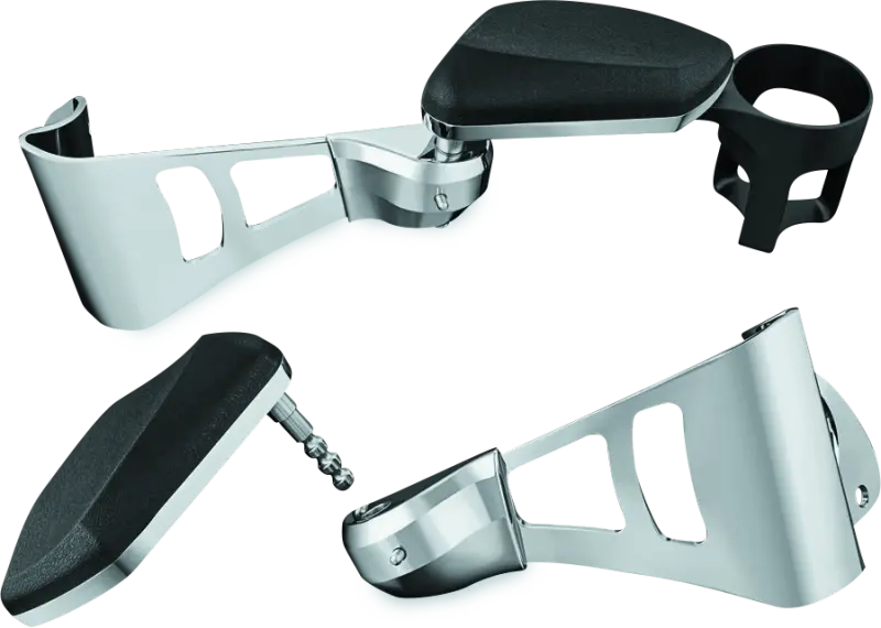 Kuryakyn Passenger Armrests 14-Up Touring And Tri Glide Chrome 1