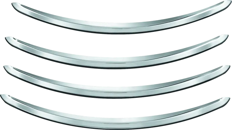 Kuryakyn Rear Fender Accents Flhx & Fltr Models Chrome 1