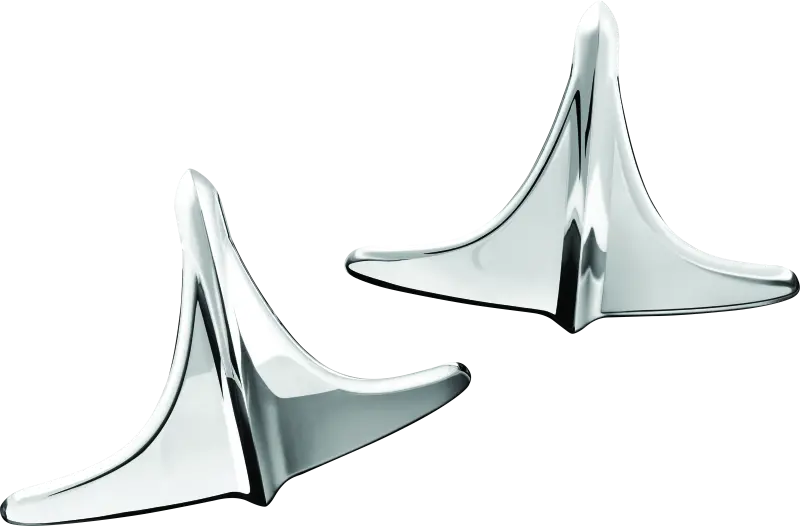 Kuryakyn Rear Fender Accents, Leading Edge, Chrome 1
