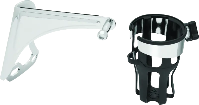 Kuryakyn Reflex Drink Holder Right Side Hd Touring Passenger Mount 96-13 Chrome 1