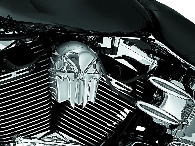 Kuryakyn Skull Horn Cover Chrome 1