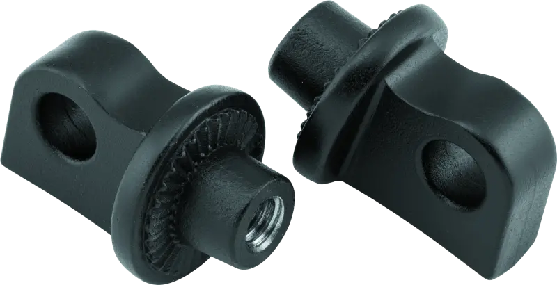 Kuryakyn Splined Peg Adaptors Satin Black 1