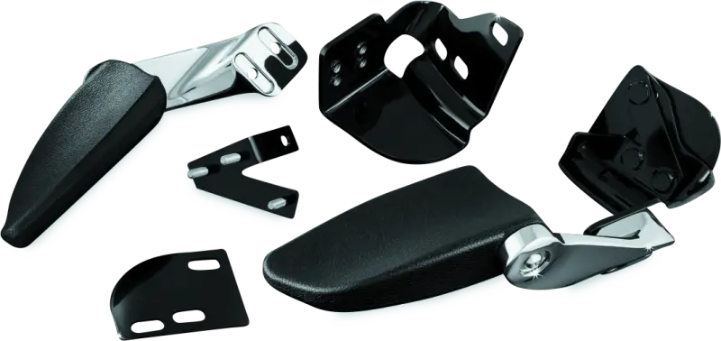 Kuryakyn Stealth Passenger Armrests 97-13 Touring Models Chrome 1