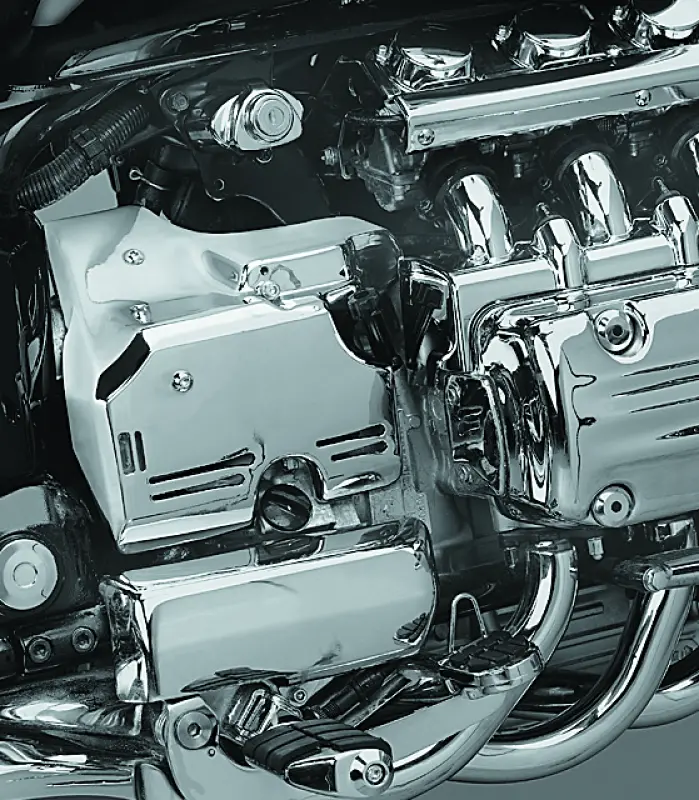 Kuryakyn Transmission Side Cover Set 97-04 Honda Valkyrie Chrome 2