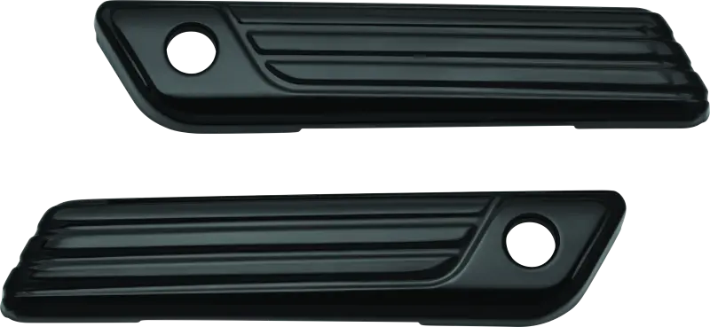 Kuryakyn Tri-Line Saddlebag Hinge Covers Gloss Black 1