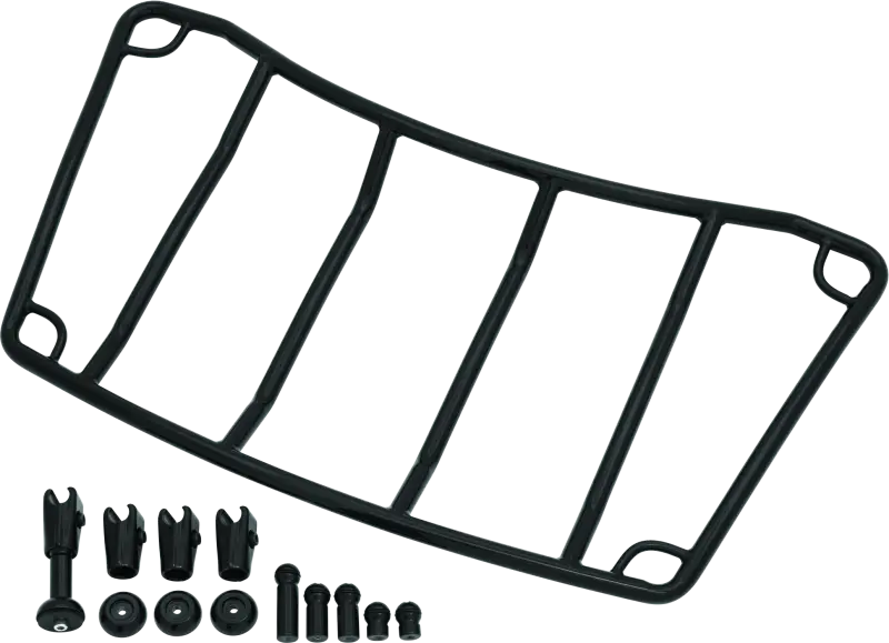 Kuryakyn Trunk Luggage Rack Adjustable Gloss Black 1