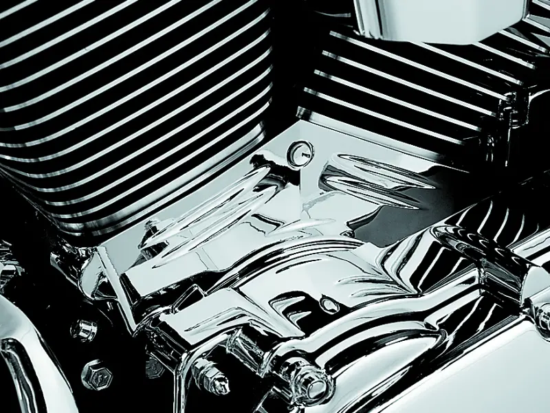 Kuryakyn Twin Cam Cylinder Base Cover 99-06 Chrome 1