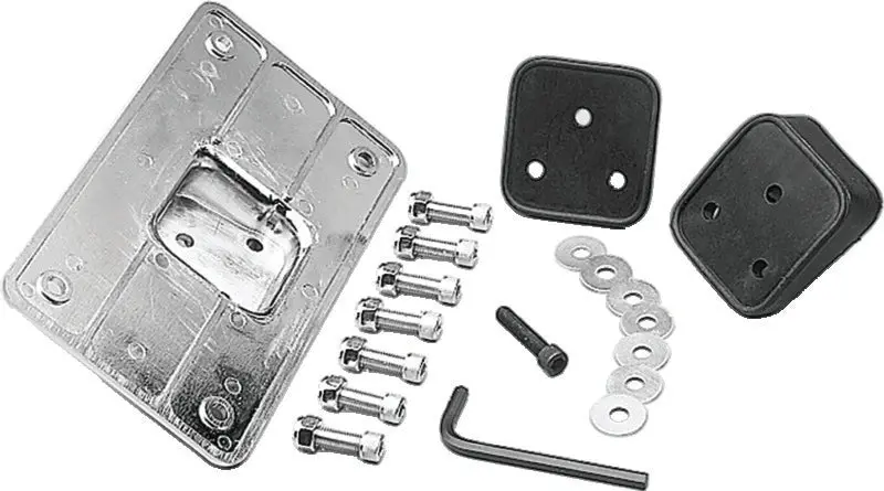 Kuryakyn Universal Laydown License Holder Chrome 1