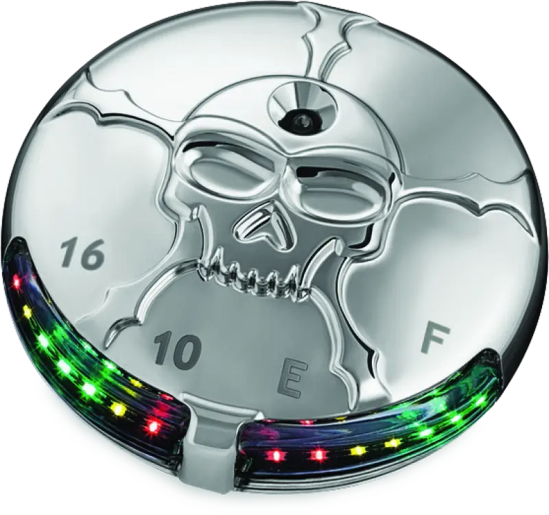 Kuryakyn Zombie Fuel & Battery Gauge Chrome 1