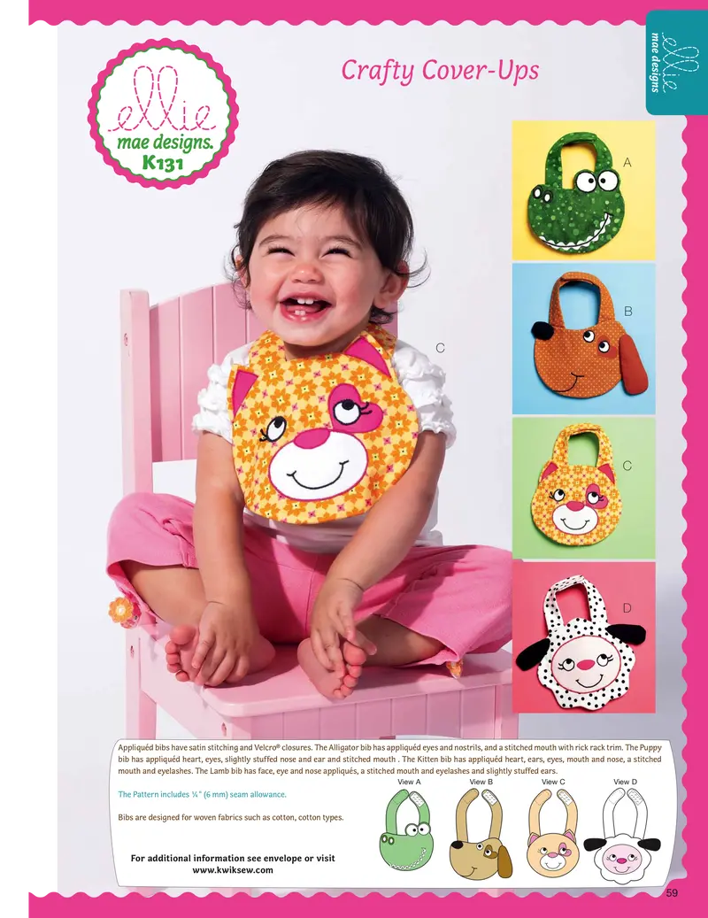 Kwik Sew 0131 Baby Bibs 2
