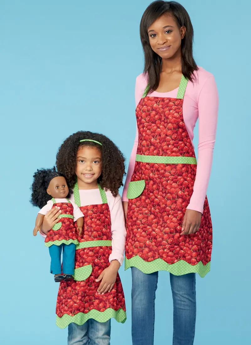 Kwik Sew 0255 Misses' And Girls' Aprons Pattern 1