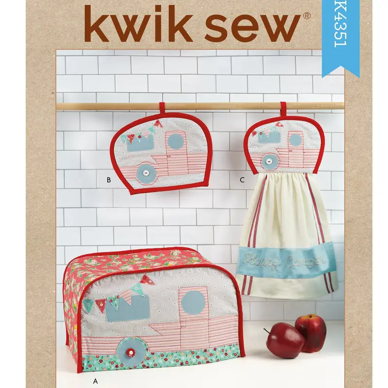 Kwik Sew 4351 Kitchen Accessories Sewing Pattern 1