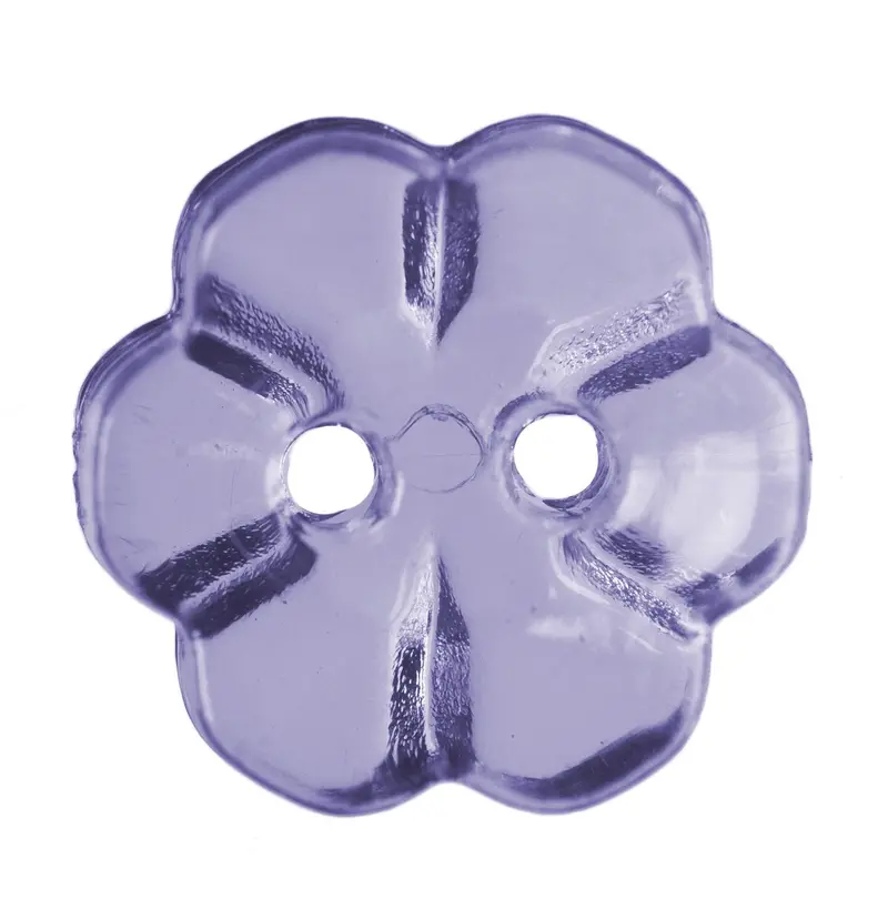 Lavender Clear Flower Shape Buttons 1