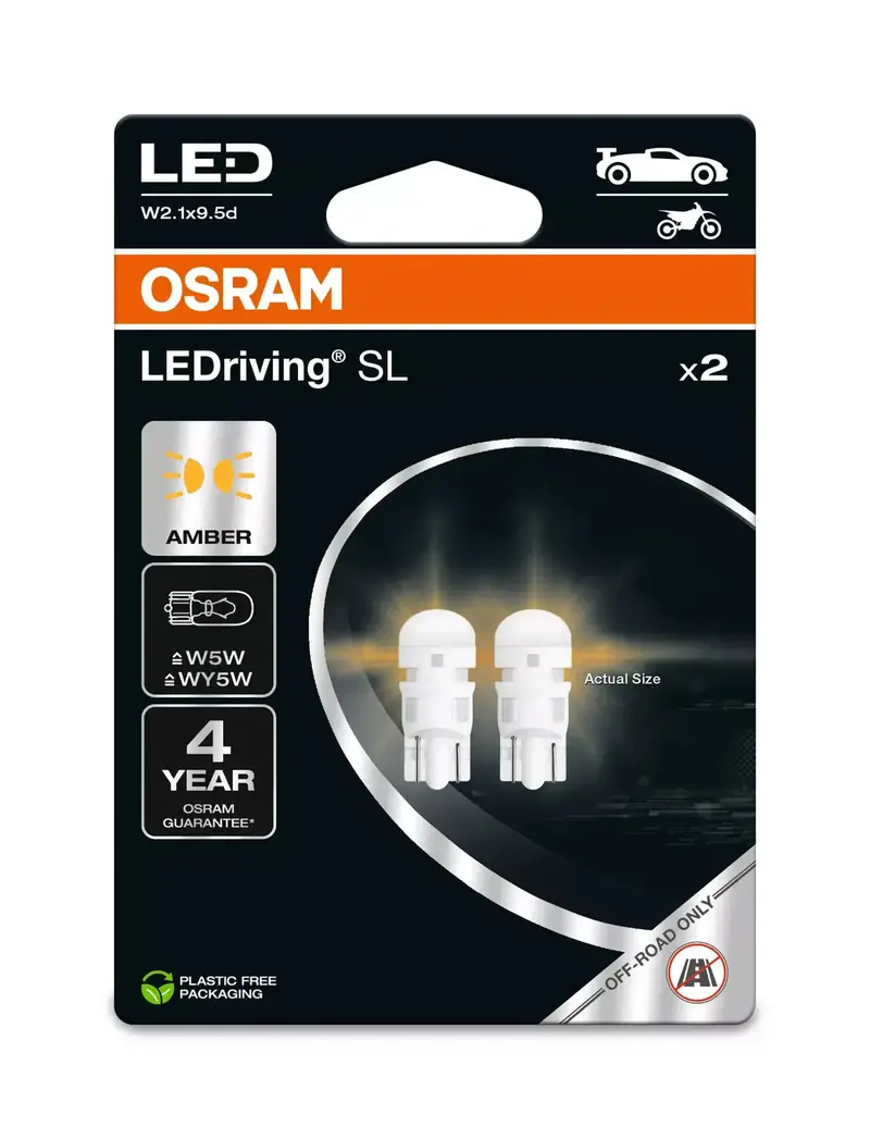 Ledriving Sl W5w Yellow 1
