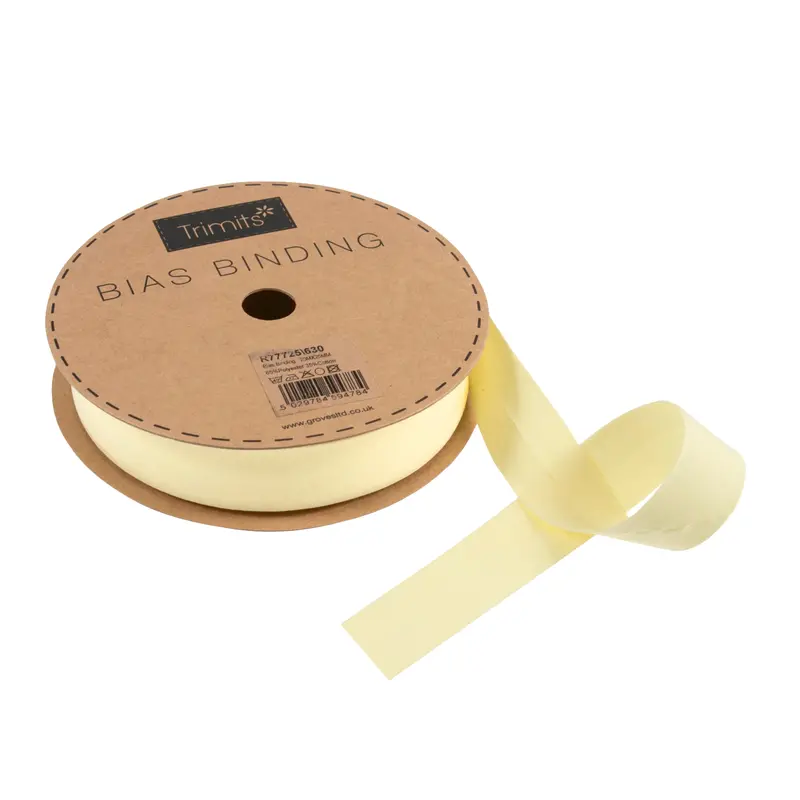 Lemon Bias Binding | 25Mm Width 1