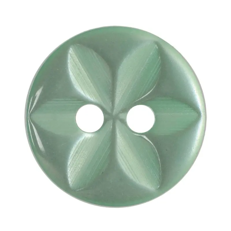 Lime Green Flower Pattern Buttons 1