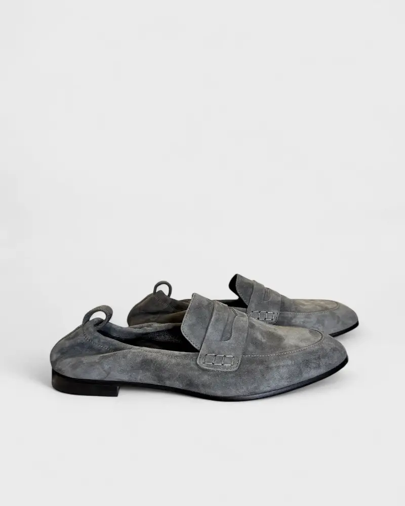 Loafer Suede Bleu/Gris Liviana Conti , 37 1
