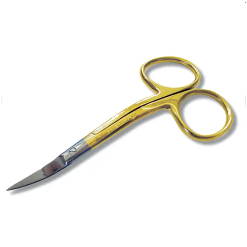 Madeira Gold Plated Double Curved Embroidery Scissors 1