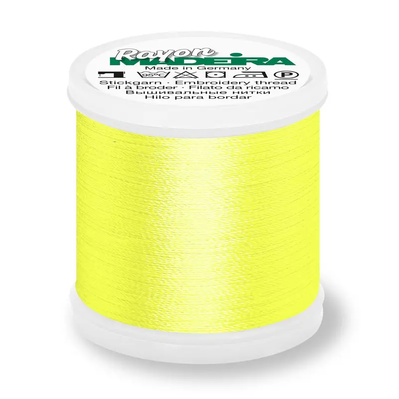 Madeira Rayon 40 Embroidery Thread 200M 1023 Lemon Yellow 1