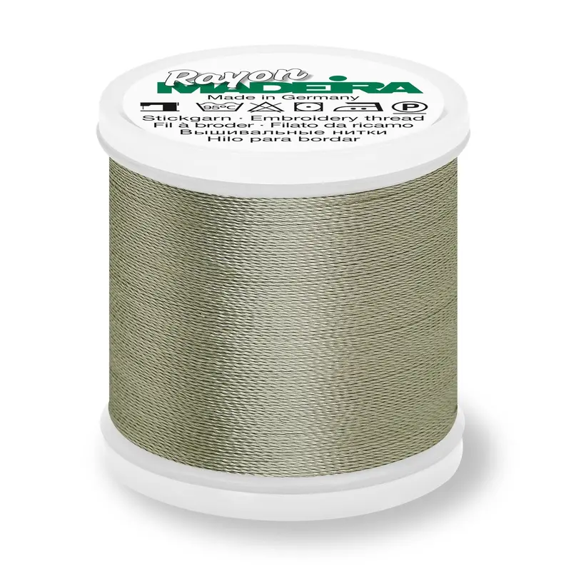 Madeira Rayon 40 Embroidery Thread 200M 1062 Dark Grey Khaki 1