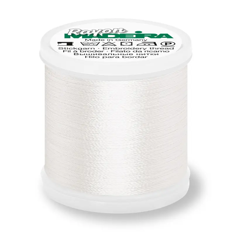 Madeira Rayon 40 Embroidery Thread 200M 1071 Ghost White 1