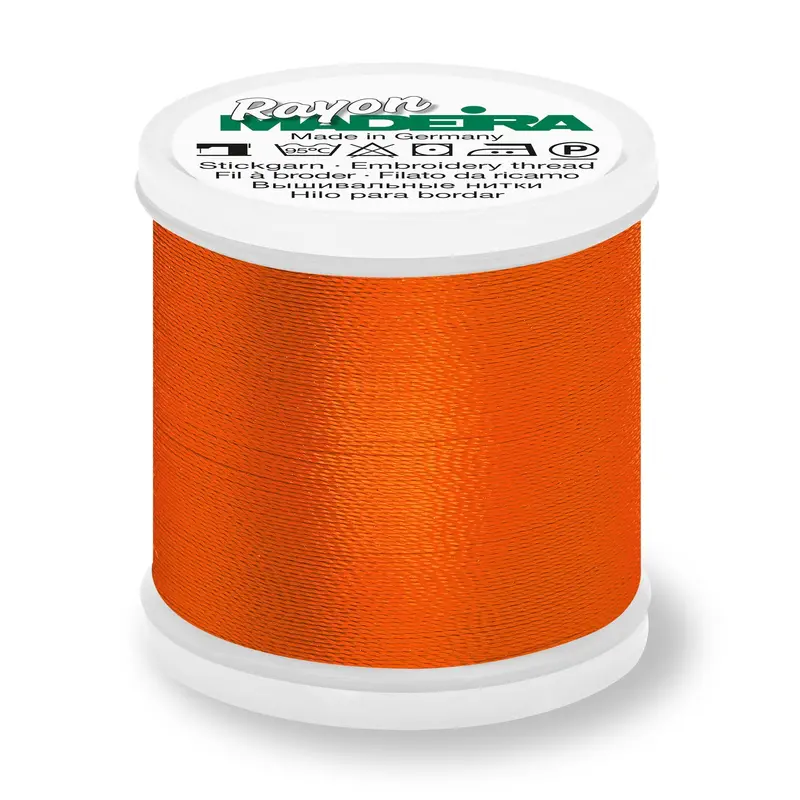Madeira Rayon 40 Embroidery Thread 200M 1078 Tangerine 1