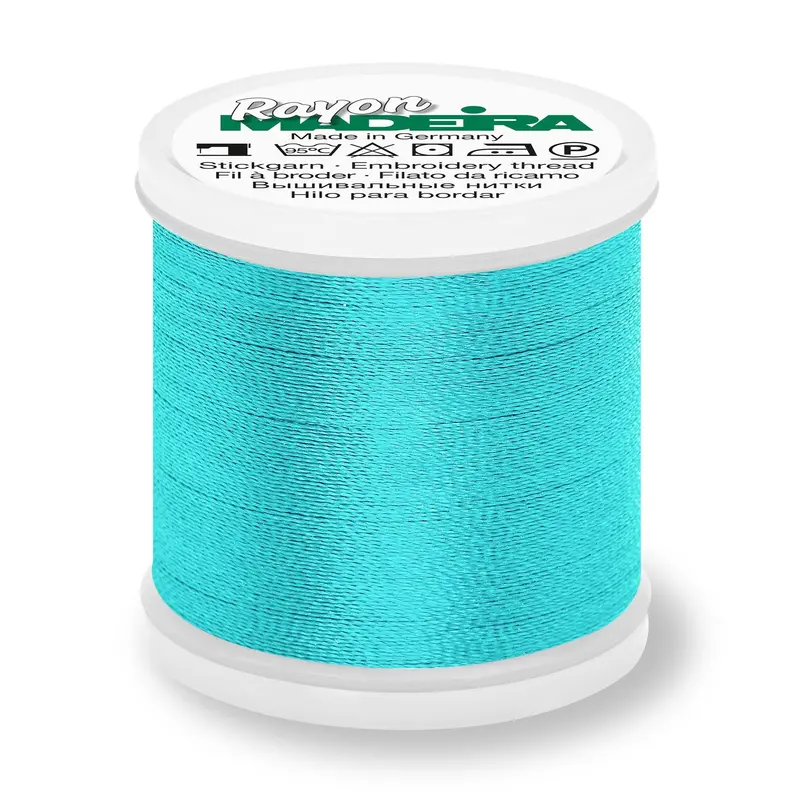 Madeira Rayon 40 Embroidery Thread 200M 1094 Bright Turquoise 1