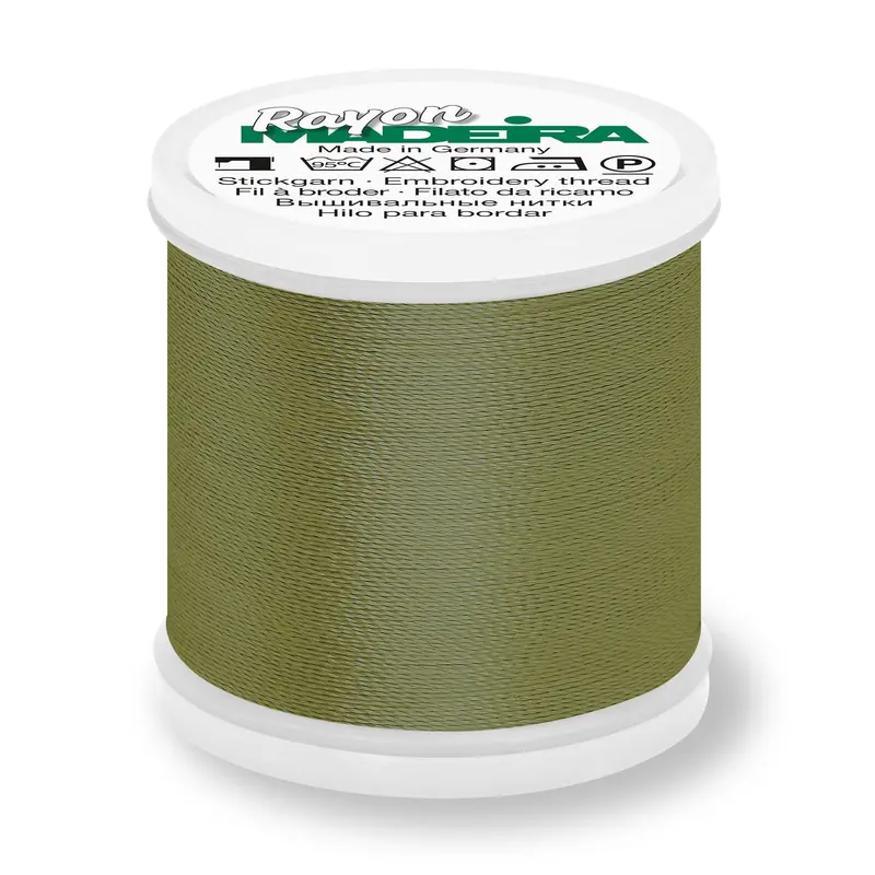 Madeira Rayon 40 Embroidery Thread 200M 1157 Medium Army Green 1