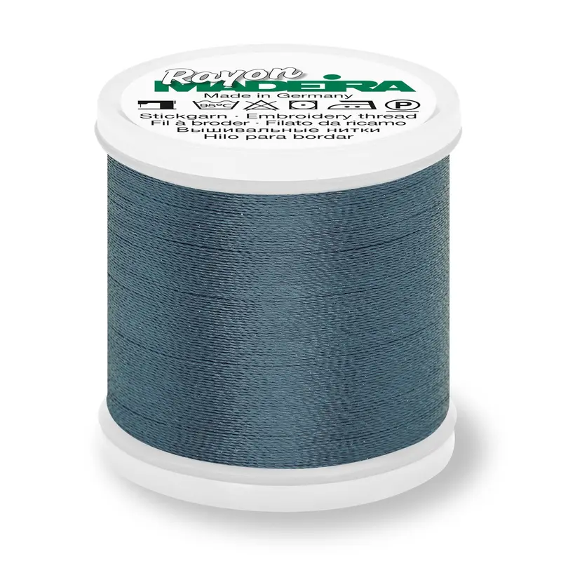 Madeira Rayon 40 Embroidery Thread 200M 1160 Medium Weathered Blue 1