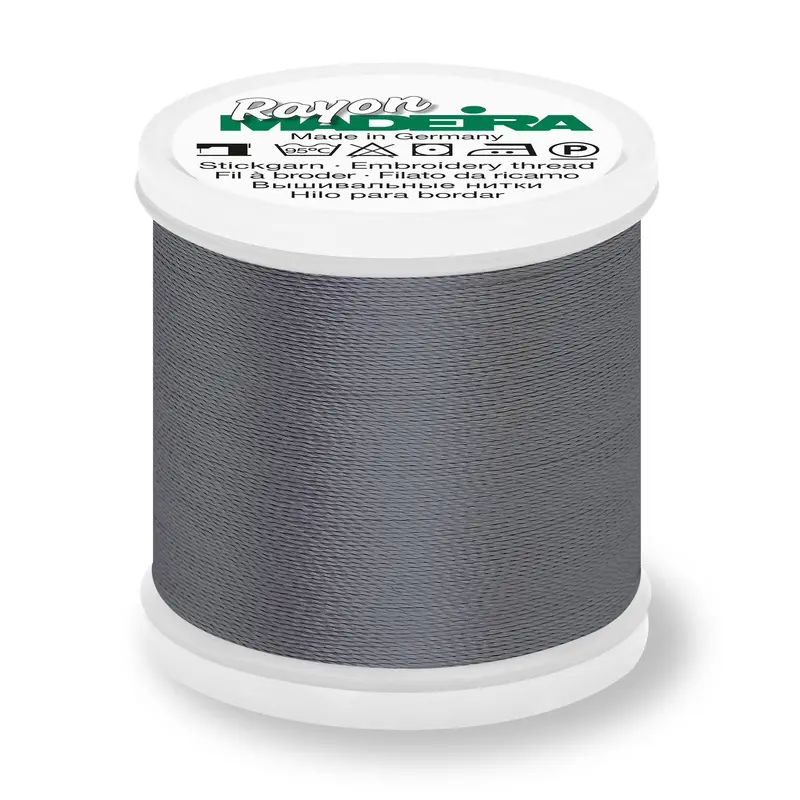 Madeira Rayon 40 Embroidery Thread 200M 1164 Gun Metal Grey 1