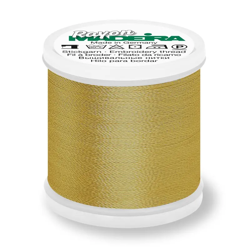 Madeira Rayon 40 Embroidery Thread 200M 1192 Temple Gold 1