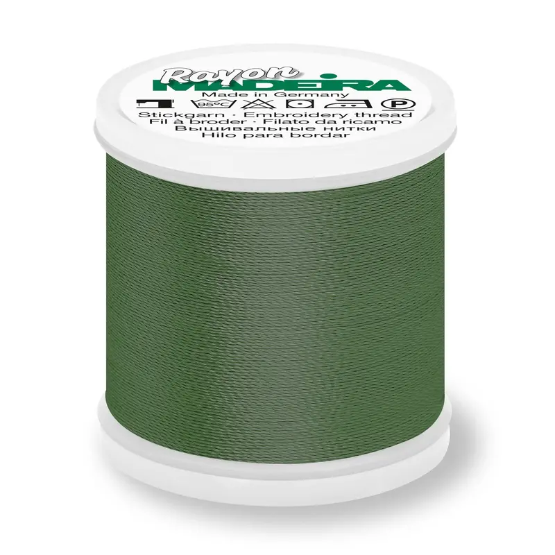 Madeira Rayon 40 Embroidery Thread 200M 1357 Dark Army Green 1