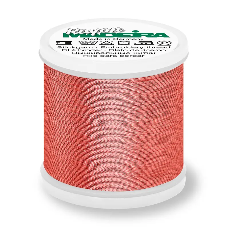 Madeira Rayon 40 Embroidery Thread 200M 1379 Red Orange 1
