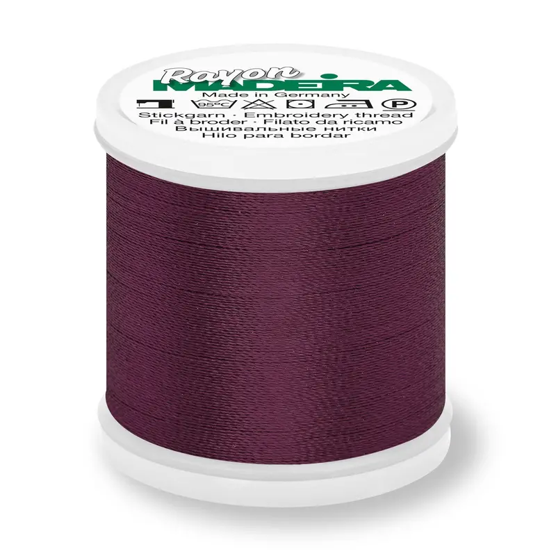 Madeira Rayon 40 Embroidery Thread 200M 1386 Black Cherry 1