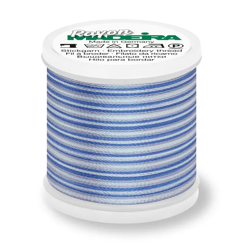 Madeira Rayon 40 Embroidery Thread 200M Multi #2016 Blues 1